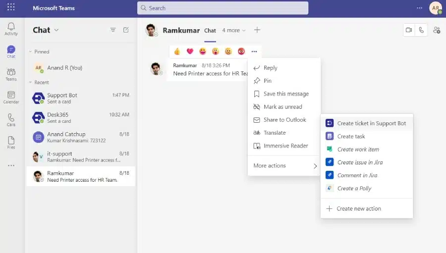 create-tickets-from-teams-chat-desk365