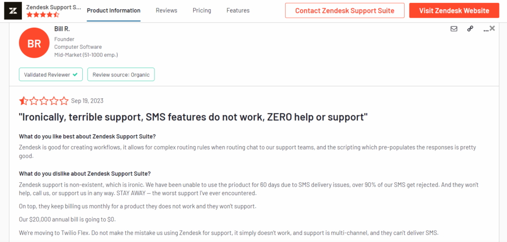 HappyFox vs Zendesk-zendesk-user-review-on-omnichannel-support