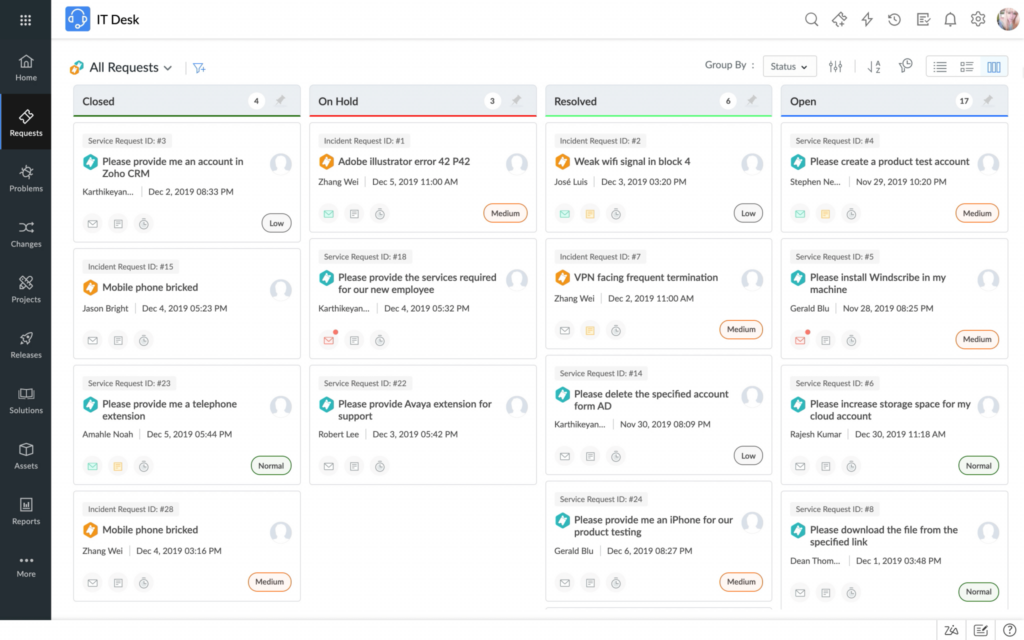 manageengine servicedesk