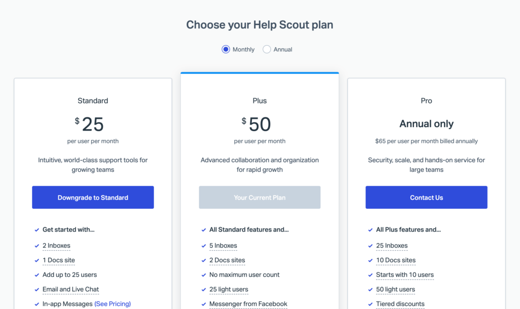 help scout pricing